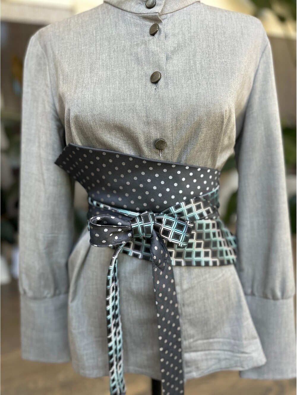 Upcycled Silk Obi Belt | Corset Style | OOAK | OS